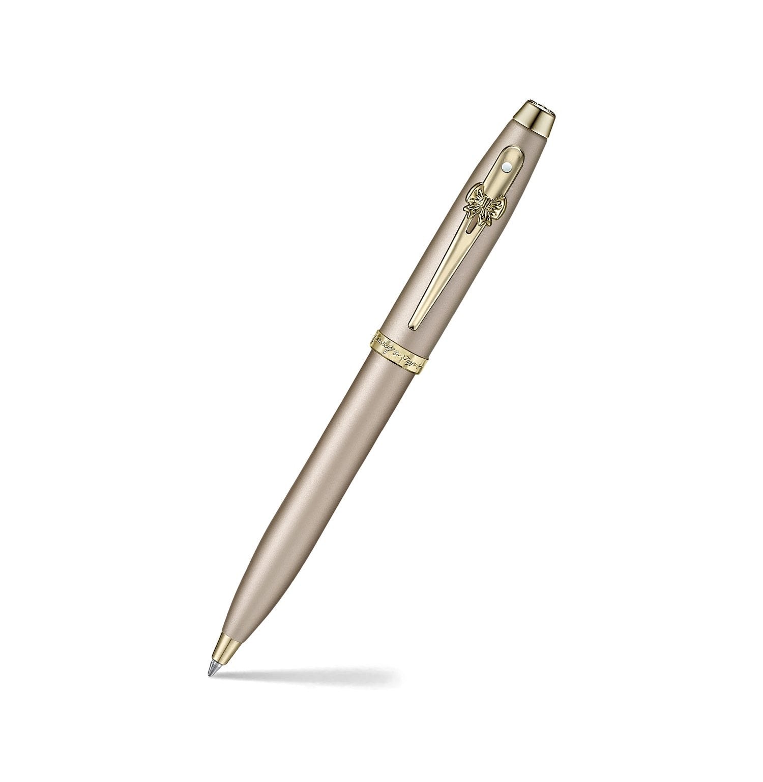 Pen Sheaffer Eip 100 E9377 Champagne Gold Finish Body And Trims With Bow Emblem Bp