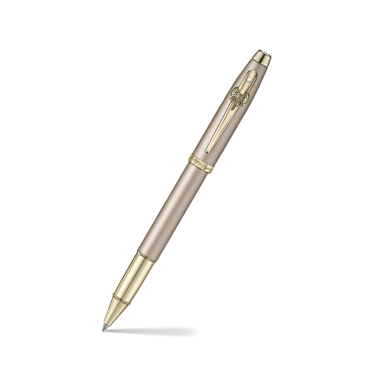 Pen Sheaffer Eip 100 E9377 Champagne Gold Finish Body And Trims With Bow Emblem Rb