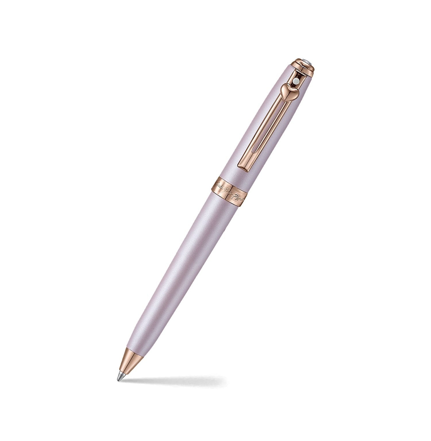 Pen Sheaffer Eip Prelude Mini E9810 Pastel Pnk And Rose Gld Trims With Heart Emblem And Swarovski Bp