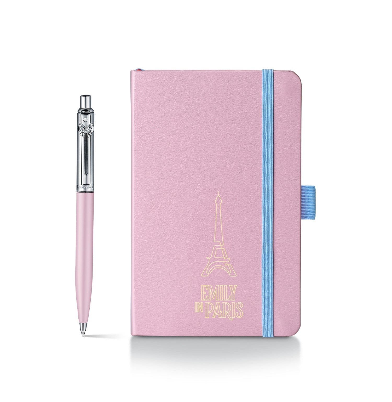 Gift Set Sheaffer Eip Sentinel E321 Matt Pink Body With Chrome Cap And Trims Bp And Pnk Small Nb