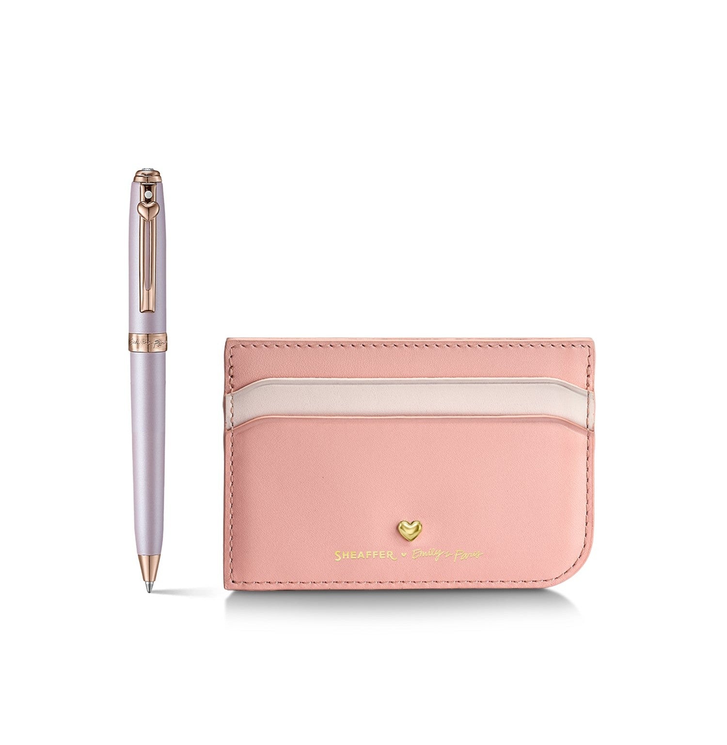 Gift Set Sheaffer Eip Prelude Mini E9810 Pastel Pink With Rose Gold Trims Bp With Dark Pink Cch