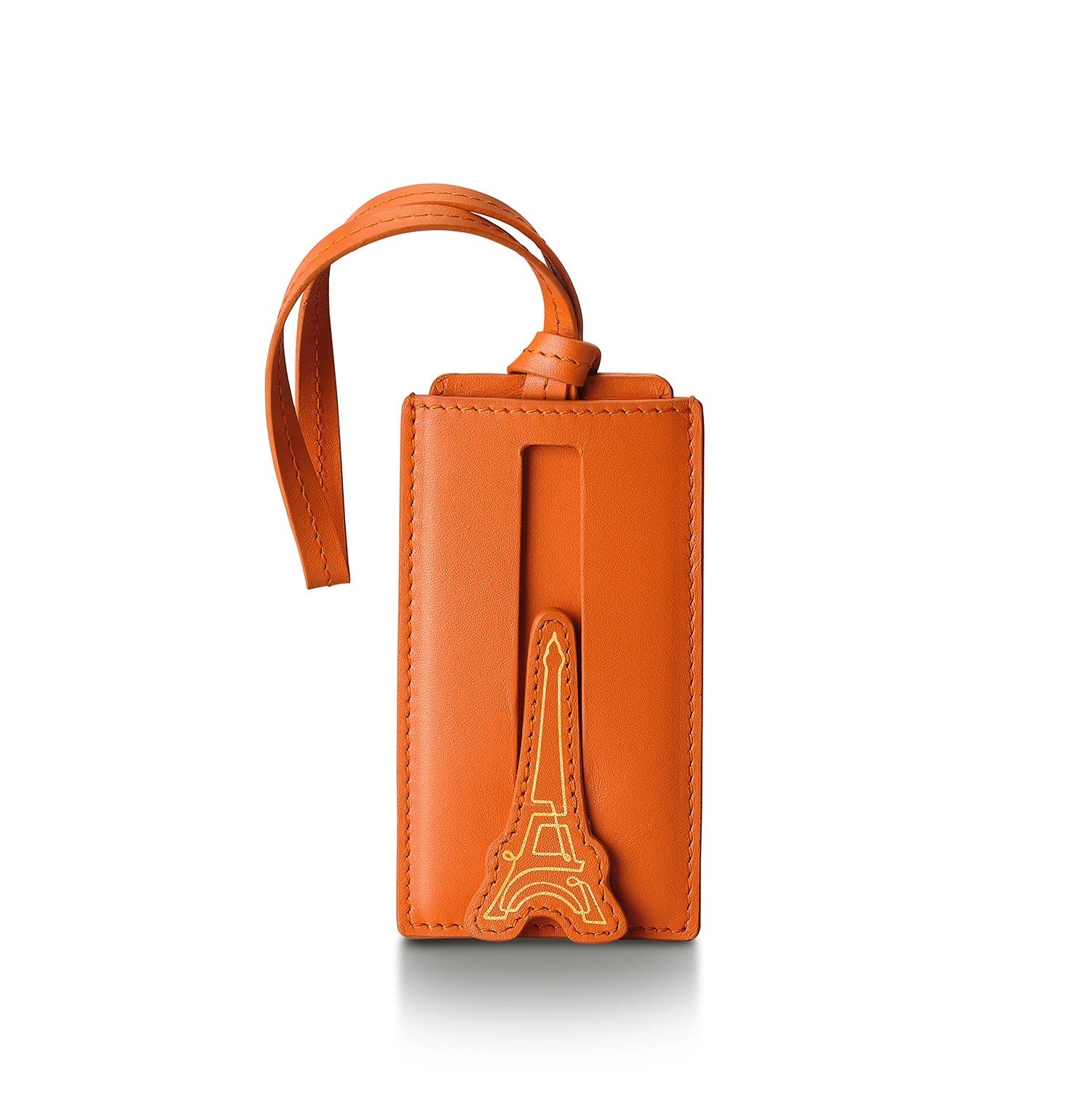 Travel Tag Sheaffer Eip Leather With Name Card Orange