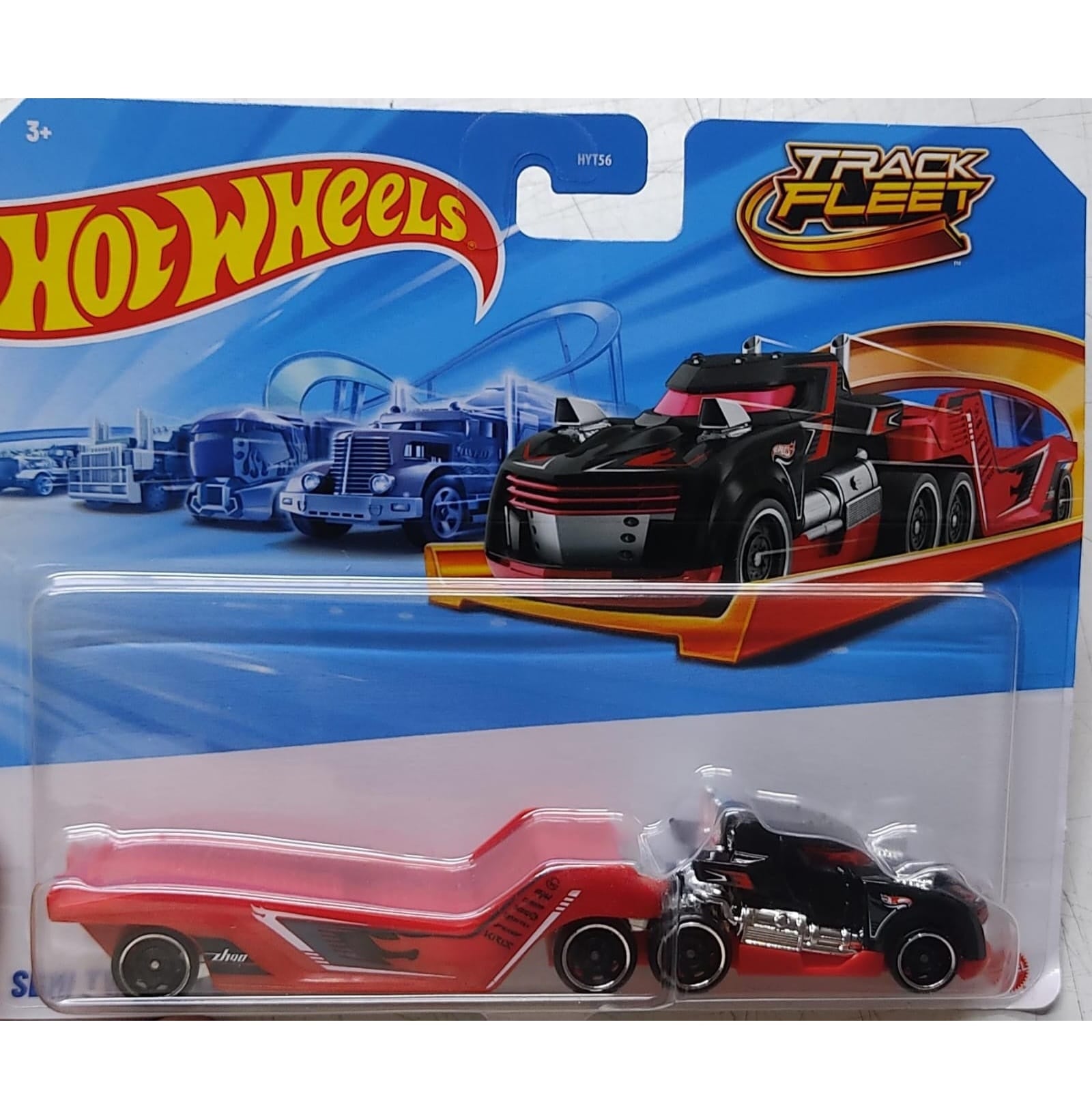 Hot Wheels: Track Fleet - Die-Cast Toy Vehicle, Combined Cab & Trailer That Works on Tracks (Styles May Vary)