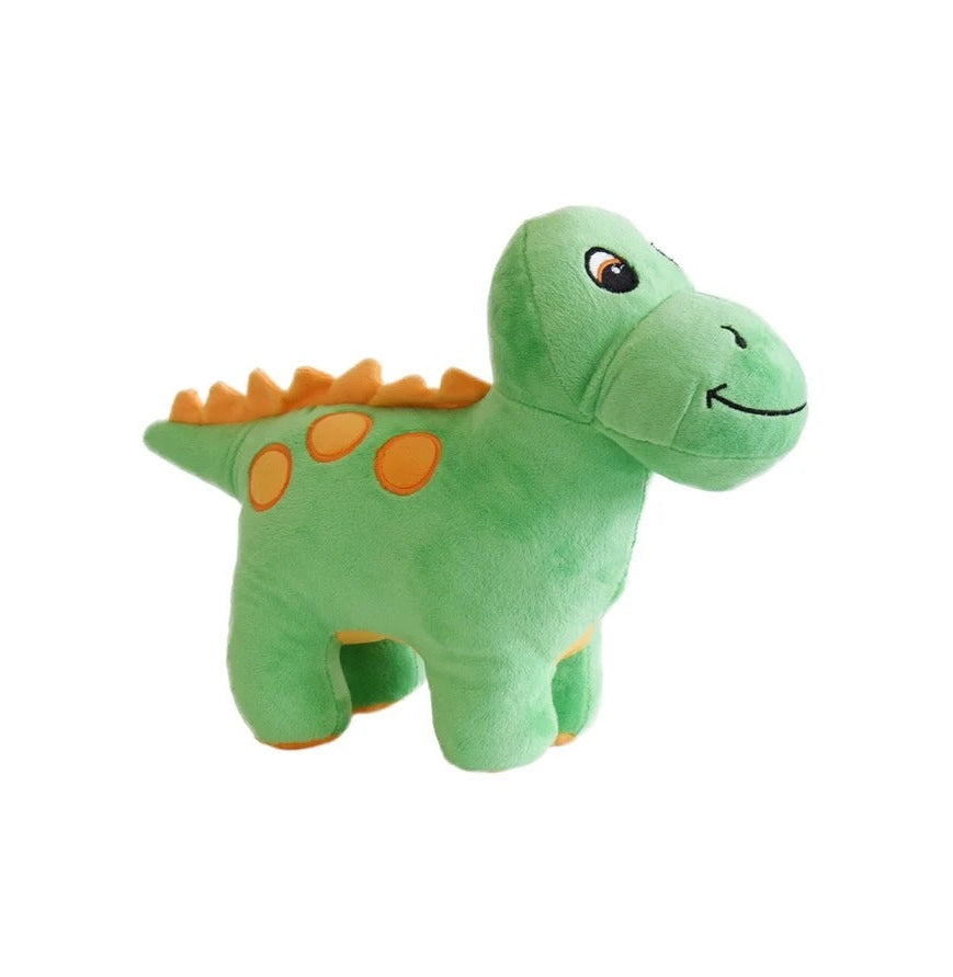 Cuddly Embroidered Green Dinosaur Soft Toy  30Cm