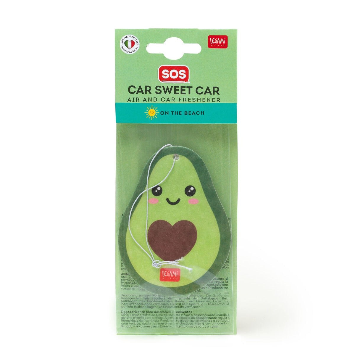 Sos Car Sweet Car - Avocado Air Freshener: Your Ticket To Paradise On Every Drive