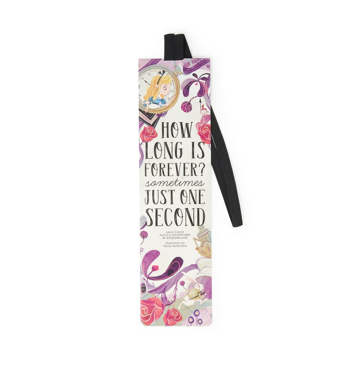 Alice In Wonderland Elastic Bookmark By Legami  Enchanting Whimsy For Every Reader