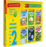 image //www.c...All set to Read: Phonic Reading Pack : Simple Long : Vowel Phonic Words : Level 2 : Collection of 6 books : Introduction to Phonics : Boxset Paperback Om Books International
