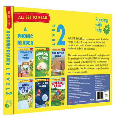 imagAll set to Read: Phonic Reading Pack : Simple Long : Vowel Phonic Words : Level 2 : Collection of 6 books : Introduction to Phonics : Boxset Paperback Om Books International