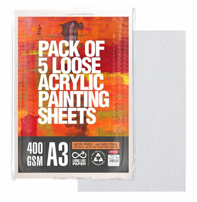 imagAnupam Acrylic Painting Book 400 Gsm - 10 Sheets - A3