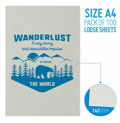 imagAnupam Cartridge Paper Loose Pack A4 - 140 Gsm - 100 Sheets