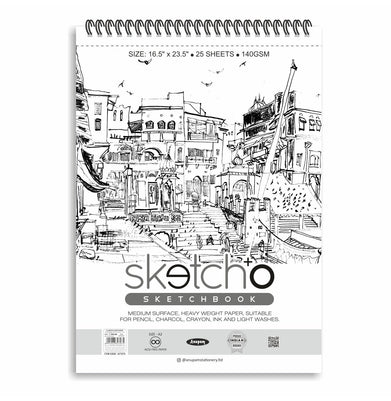 imagAnupam SketchO Sketch Book Soft Cover 25Sheets- 140 Gsm - A2