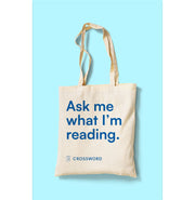 image //www.c...Ask me what I am reading Tote Bag