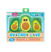 image //www.c...Avocado Love Eraser and Sharpener - Set of 3