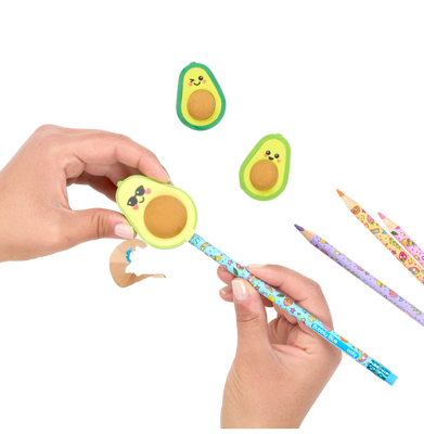 imagAvocado Love Eraser and Sharpener - Set of 3