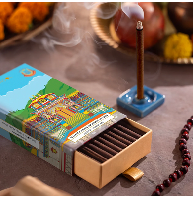 imagBADRINATH KESAR CHANDAN BAMBOOLESS INCENSE STICKS