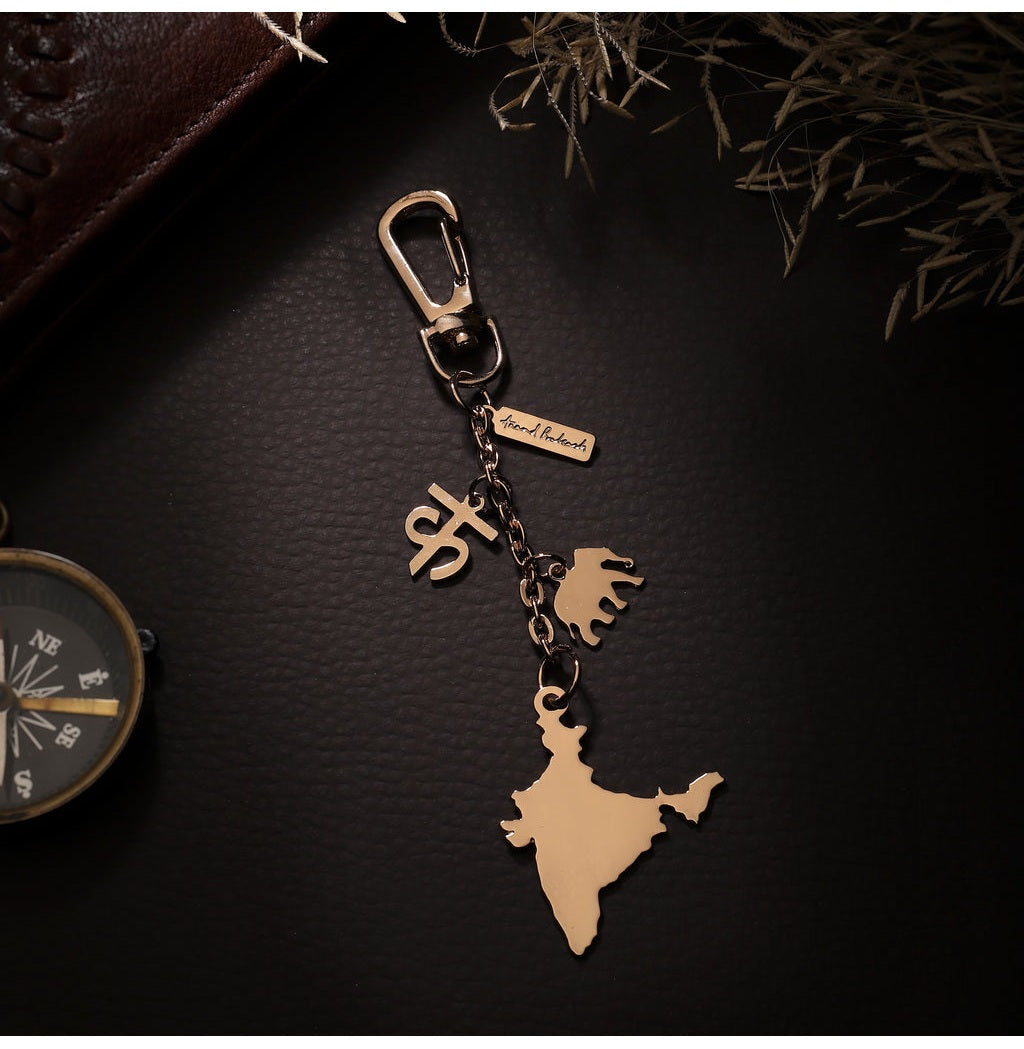 India Map Bag Charm: Heritage Meets Elegance