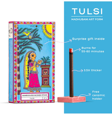 imagBambooless Incense Sticks - Tulsi