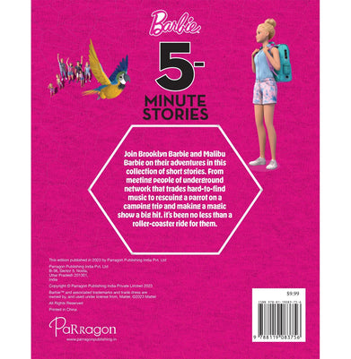 imagBarbie: 5:Minute Stories Book : Barbie Stories Collection for Girls : For 6 to 8 Year Old Hardcover Parragon