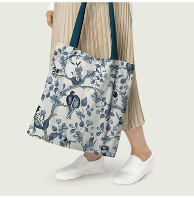 imagBirds of Paradise Cotton Canvas Tote Bags
