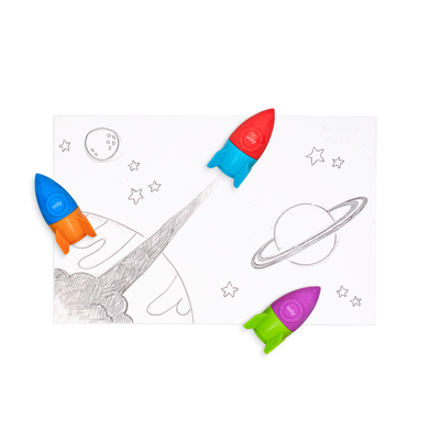 imagBlast Off Erasers + Sharpeners Purple