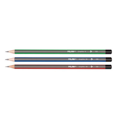 imagBlister Pack 3 Triangular Graphite Pencils, 1 Sharpener, 1 Eraser 430 - Bym10290