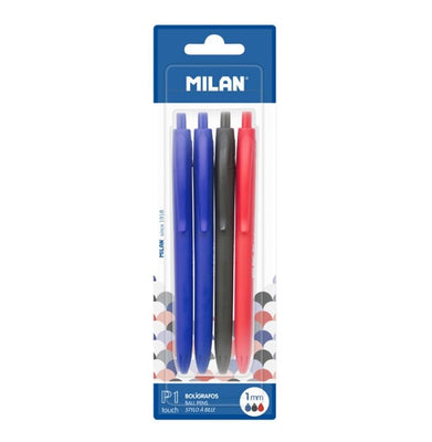 imagBlister Pack 4 Assorted P1 Touch Pens 2 Blue, 1 Black And 1 Red - Bwm10254