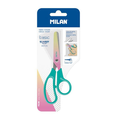 imagBlister Pack Basic Sunset Series,Scissors, Turquoise Handle - Bwm10444T