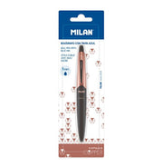 image //www.c...Blister Pack Black Capsule Copper Series Pens, Blue Ink - Bwm10393