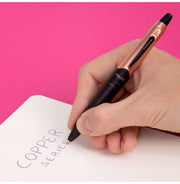 image //www.c...Blister Pack Black Capsule Copper Series Pens, Blue Ink - Bwm10393
