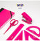 imag3Blister Pack 'Energy Saving' Compact Stapler Pink, Acid Series Incl. 1000 Staples