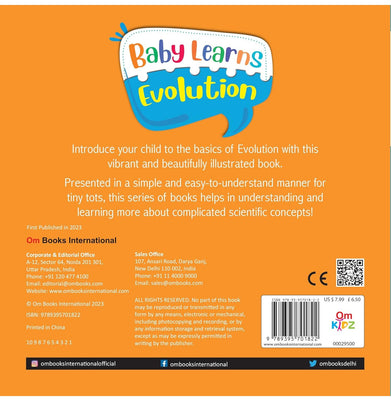 imagBoard Book: Baby Learns Evolution : Baby Learns books for kids : Board Book for Children Age 3:5 Years : Early learning board books Board book Om Books Editorial Team