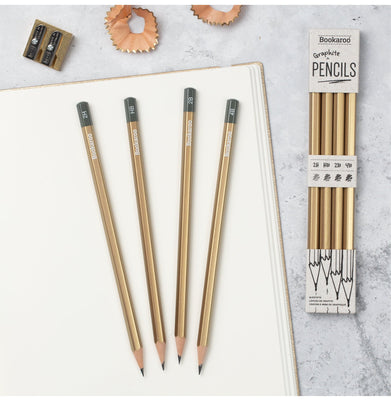 imagBookaroo Graphite Pencils - Gold