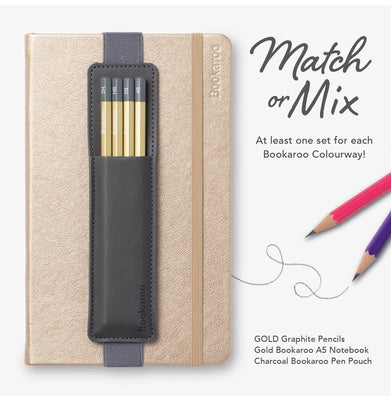 imagBookaroo Graphite Pencils - Gold