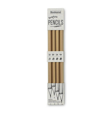 imagBookaroo Graphite Pencils - Gold
