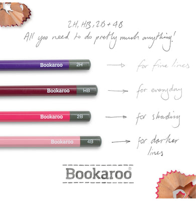 imagBookaroo Graphite Pencils - Pinks