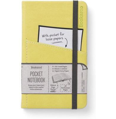 imagBookaroo Pocket Notebook A6 Journal - Lime-43036