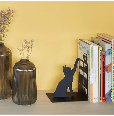 imagBookend,Fishing Cat,Black,Metal-27474