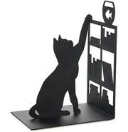 image //www.c...Bookend,Fishing Cat,Black,Metal-27474