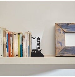 imagBookend Lighthouse Black Metal -27909