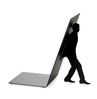 imagBookend,Too Many Books,Black,Metal-27568