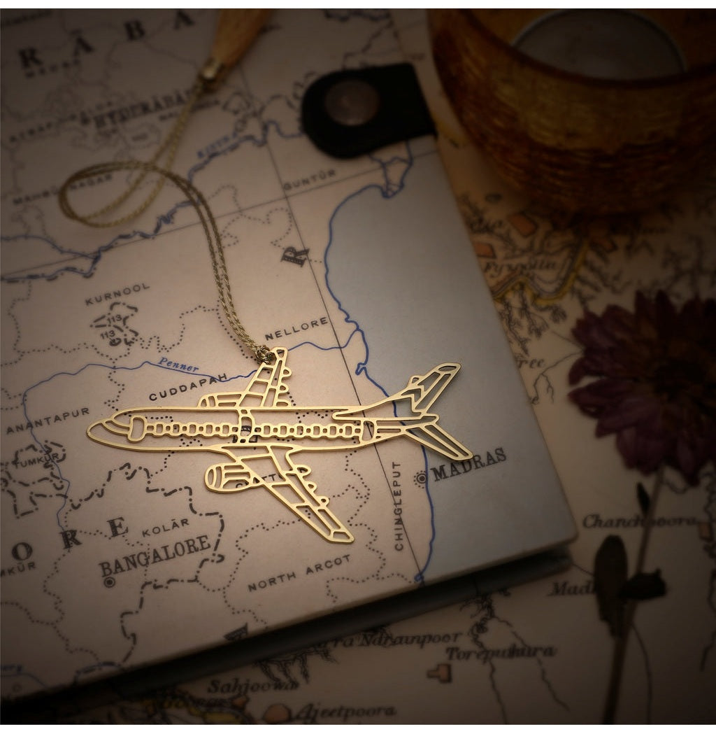 Aeroplane Brass Bookmark: Elevate Your Reading Journey