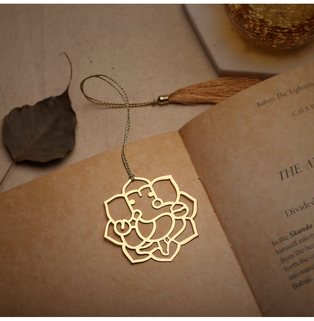 Ganesha Brass Elegance Bookmark