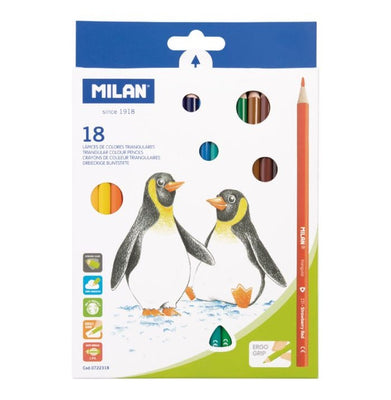 imagBox 18 Triangular Coloured Pencils
