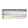 imag2Box 6 Thick Lead Round Colour Pencils Sunset Series, Black Wood
