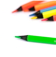 image //www.c...Box 6 Triangular Double-Ended Colour Pencils Fluo Colous + Metallic Colours