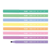 image //www.c...Box 8 Conical Tip Fibrepens, Pastel Colours