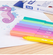 image //www.c...Box 8 Conical Tip Fibrepens, Pastel Colours