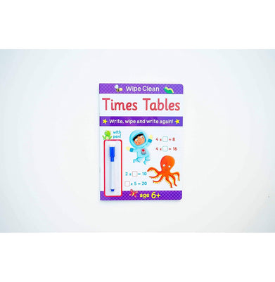 imagBrown Watson Wipe Clean Times Tables: Ages 6+ Brown Watson