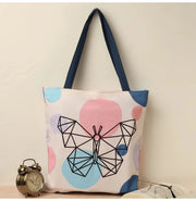 image //www.c...Butterfly Cotton Canvas Tote Bags