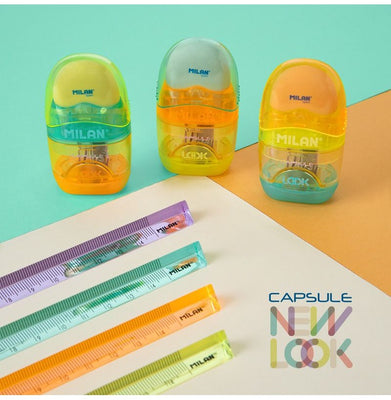 imagCAPSULE eraser with pencil sharpener